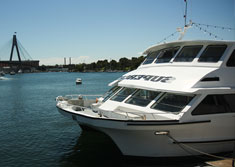 Sydney Strippers Cruise, Boat in Sydney Harbour